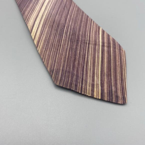 Vintage 40s Wembley Hand Brushed‎ Tie Bird Feathers Leaves Swing Necktie AS IS - Picture 7 of 8